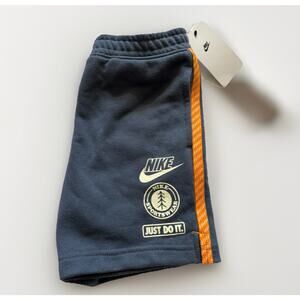 Nike Kids Sportswear “Leave no Trace” French Taping Orange Side Hit Short 6